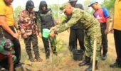 Jelang Hut TNI dan Kodam IV/Dip, Kodim Sragen gelar Aksi Penanaman Sejuta pohon