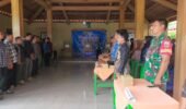 Babinsa Hadir di Tengah Pesta Demokrasi Tegalombo, Empat Calon Raih Mandat