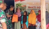 Koramil Miri dan Rumah Zakat Turun Tangan, Air Bersih dan Sembako Disalurkan untuk Warga Gilirejo Baru
