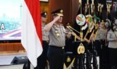 Kapolri Pimpin Sertijab Kakorlantas dan Tiga Kapolda di Mabes Polri