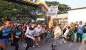 Semarakkan HUT TNI Ke-81, Koramil 0808/03 Kanigoro Gelar Fun Run 5K Bersama Masyarakat