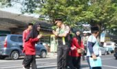 Sapa Pagi, Kapolres Kediri Turun ke Jalan Sapa Warga dan Pelajar