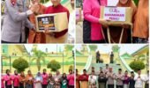 KAPOLDA KEPRI ZIARAH KE PULAU PENYENGAT, SALURKAN BANTUAN SOSIAL KEPADA MASYARAKAT