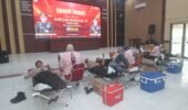 Polres Blitar Kota Gelar Donor Darah Peringati HUT ke-75 Humas Polri